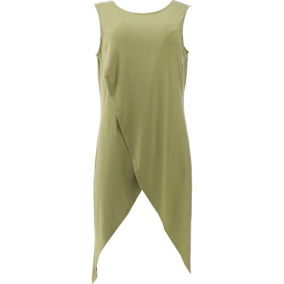 NWT G BY GIULIANA ECOLUXE DRAMA TANK WITH SCARF SAGE PXL - Picture 4 of 15